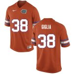 Men's Florida Gators #38 Anthony Giglia NCAA Nike Orange Authentic Stitched College Football Jersey YDI0462SF